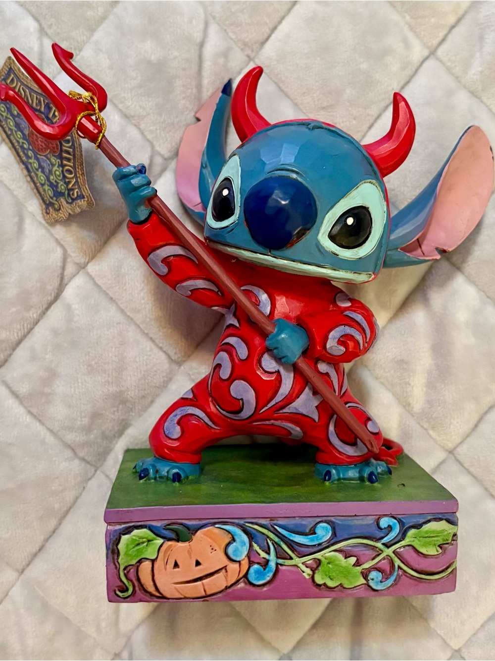 Jim shore Halloween stitch in devil costume